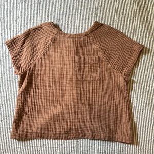 Madewell Lightspun Renwood Button-Back Top